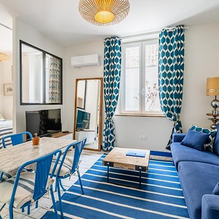 Studio Bleu 29M2, 120M Vieux-Port , Clim ,Wifi, Acces Autonome Avec Code Marsylia Zewnętrze zdjęcie