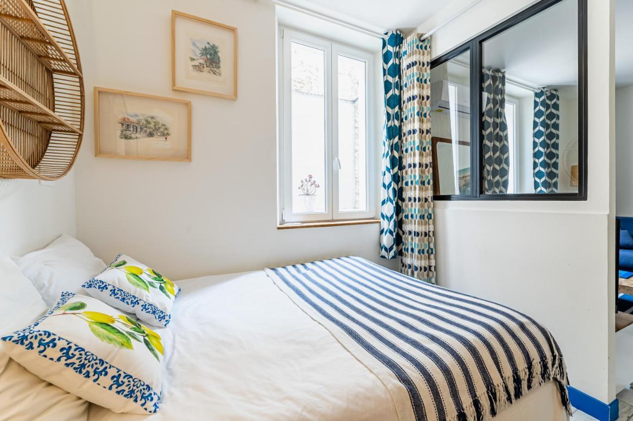 Studio Bleu 29M2, 120M Vieux-Port , Clim ,Wifi, Acces Autonome Avec Code Marsylia Zewnętrze zdjęcie