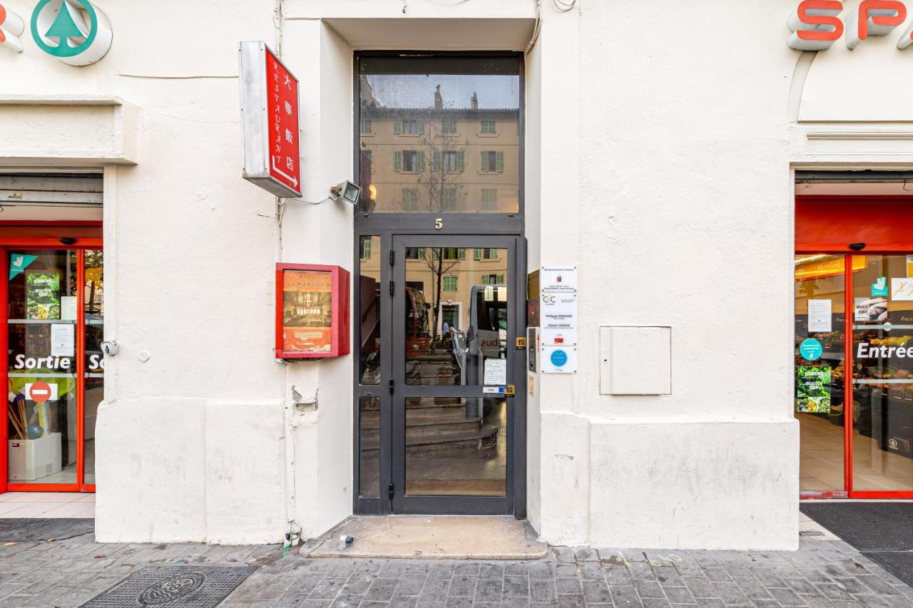 Studio Bleu 29M2, 120M Vieux-Port , Clim ,Wifi, Acces Autonome Avec Code Marsylia Zewnętrze zdjęcie